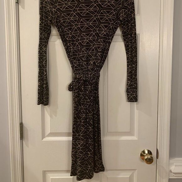 Club Monaco Faux Wrap Rayon Blend Dress sz S - Picture 5 of 5